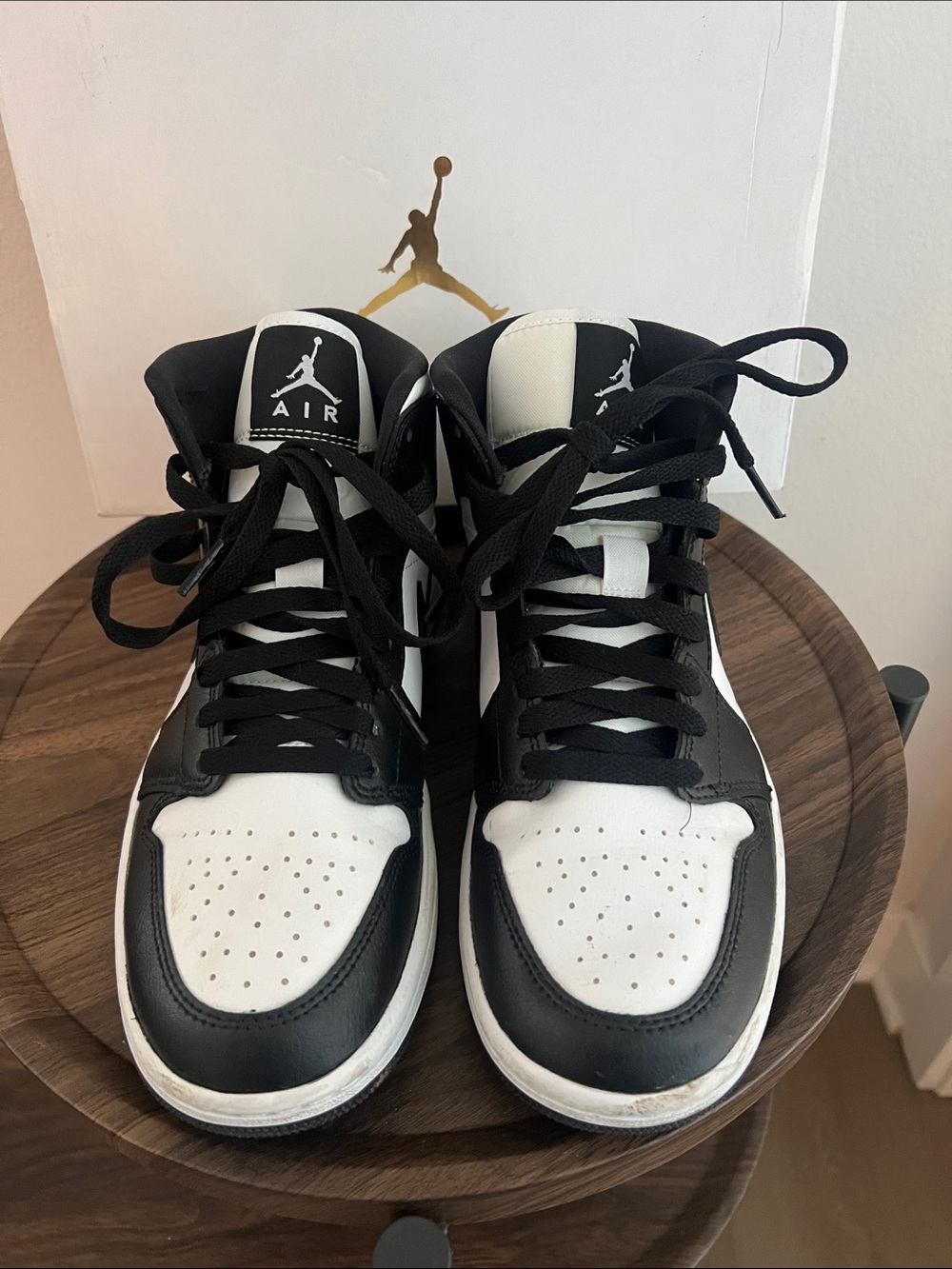 Nike Black and White High-Top Sneakers